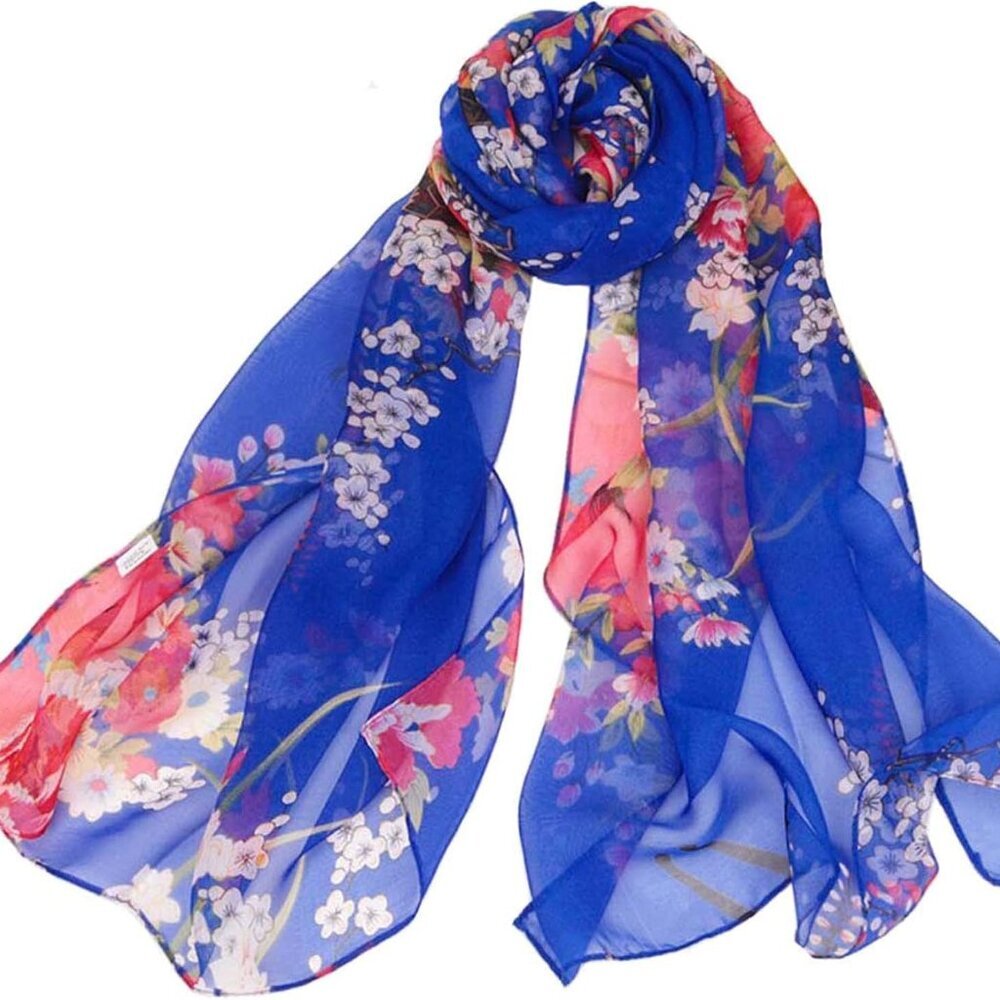 Scarfs for Women Lightweight Fashion Scarves Print Floral Pattern Scarf Shawl Wr